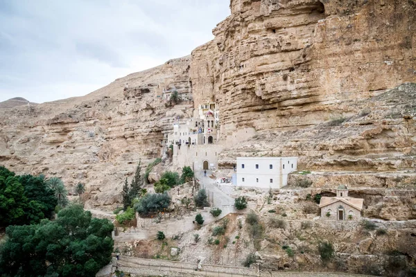 El Wadi Qelt, Monasterio de San Jorge en Israel — Foto de Stock
