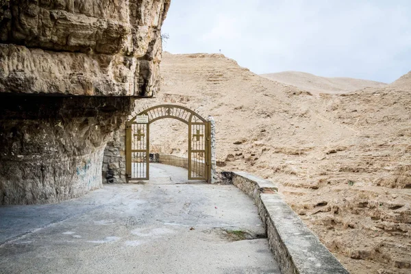 Il Wadi Qelt, Monastero di San Giorgio in Israele — Foto Stock