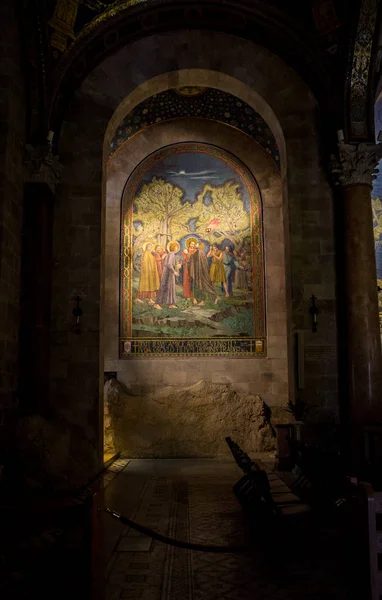 Wnętrze kościoła wszystkich narodów w Jerozolimie, Izrael — Zdjęcie stockowe