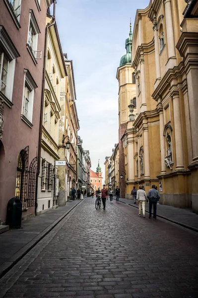 El casco antiguo de Varsovia, Polonia — Foto de Stock