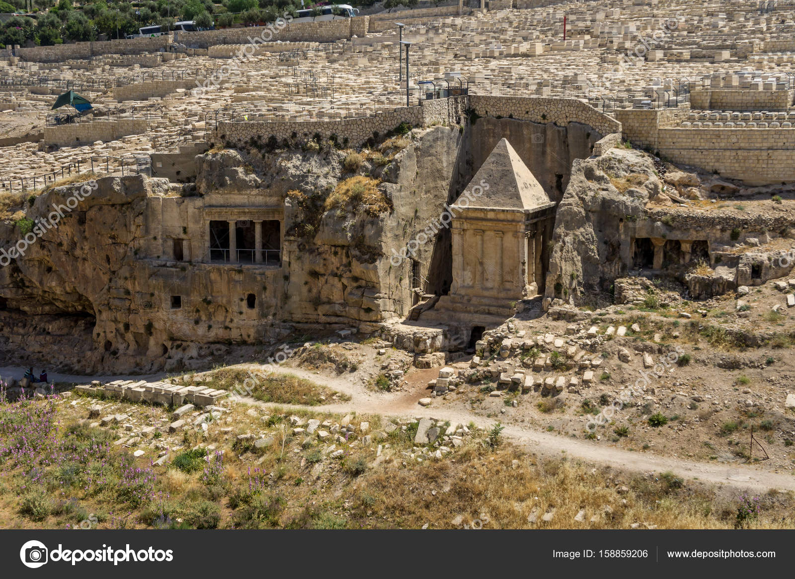Das Grab bnei hazir und das Grab des Sacharja in jerusalem, israel