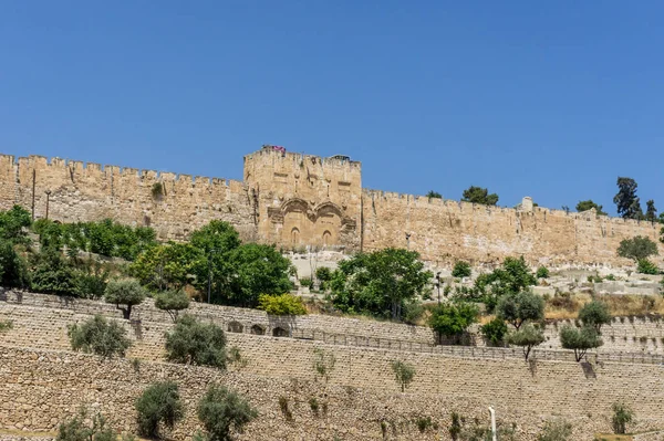 De golden gate in Jeruzalem, Israël — Stockfoto