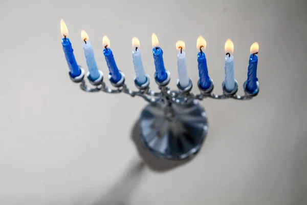 Férias judaicas de Hanukkah, hanukkah menorah — Fotografia de Stock