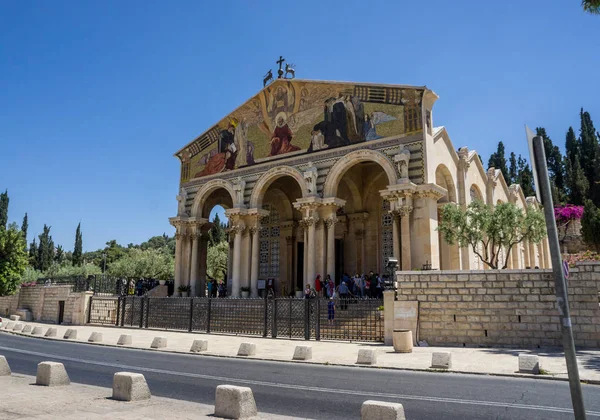 De kerk van alle naties in Jeruzalem, Israël — Stockfoto
