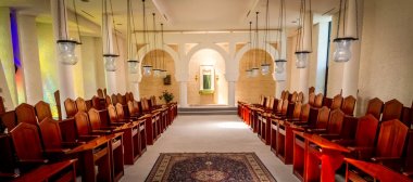 Sanctuary Domus Galilaeae İsrail'in Word'ün iç