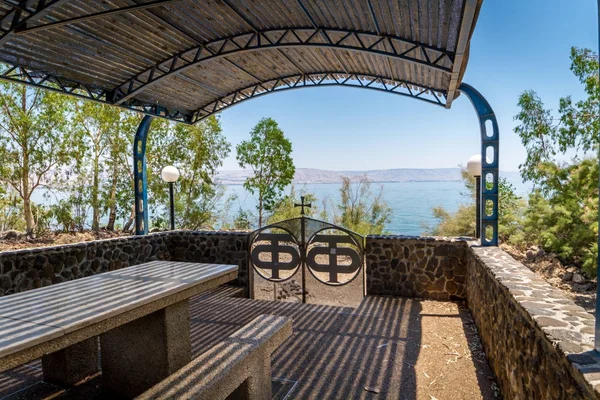 Havarilerin Galilee, İsrail için kilisenin Bahçe — Stok fotoğraf