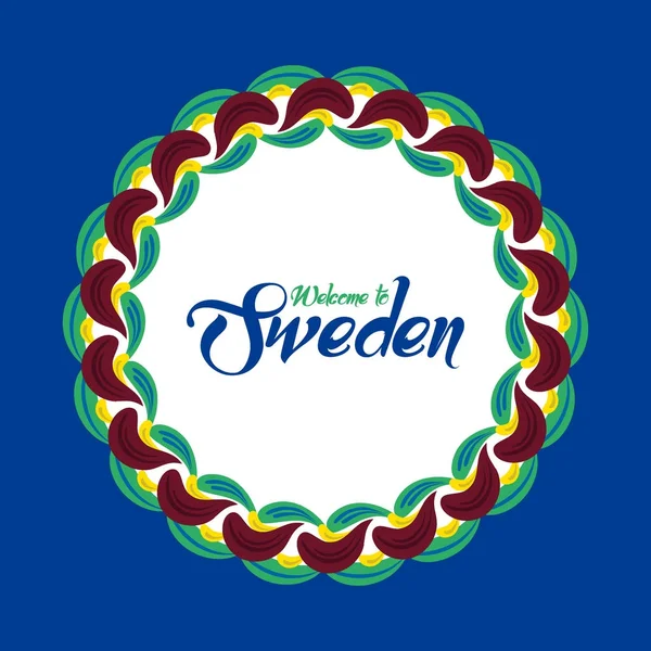 Svenska etniska prydnad — Stock vektor