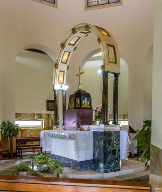 Mount, Beatitudes, İsrail tarihinde Katolik Kilisesi'nin iç