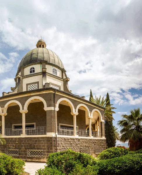 Igreja Católica no Monte das Bem-Aventuranças, Israel — Fotografia de Stock