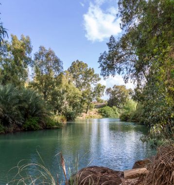 kıyıları Ürdün Nehri'nde vaftiz sitesi, İsrail