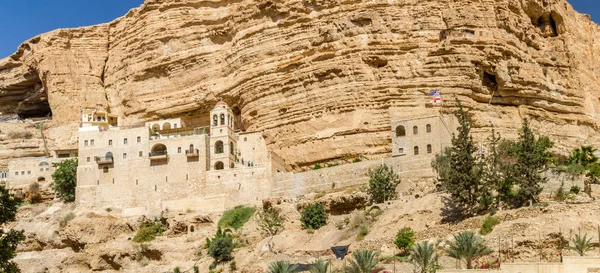 El Wadi Qelt, Monasterio de San Jorge en Israel — Foto de Stock
