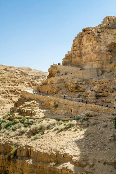 Sendero al monasterio de San Jorge de Choziba en la Santa La — Foto de Stock