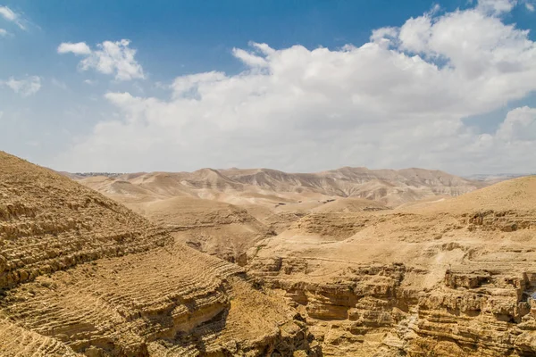 Έρημο της Ιουδαίας στους Αγίους Τόπους, Ισραήλ — Φωτογραφία Αρχείου