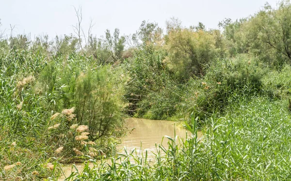 Dopets webbplats på Jordan River i Qasr el Yahud, Israel — Stockfoto