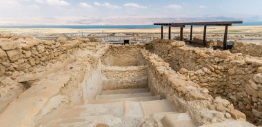 Yıkanarak abdest Qumran Milli Parkı, İsrail için