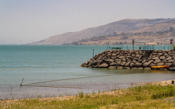 O cais do Mar da Galiléia, Israel — Fotografia de Stock