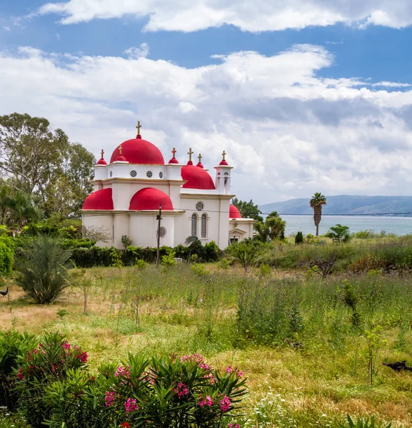 La Chiesa greco-ortodossa dei Dodici Apostoli a Cafarnao, I — Foto Stock