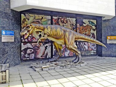 Yanghuanosaurus, Moskova Darwin müzede yer alan rakam. Eylül 2017.