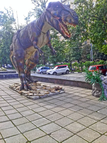 Tyrannosaure Figure Tyrannosaure Est Située Près Musée Darwin Moscou Septembre — Photo