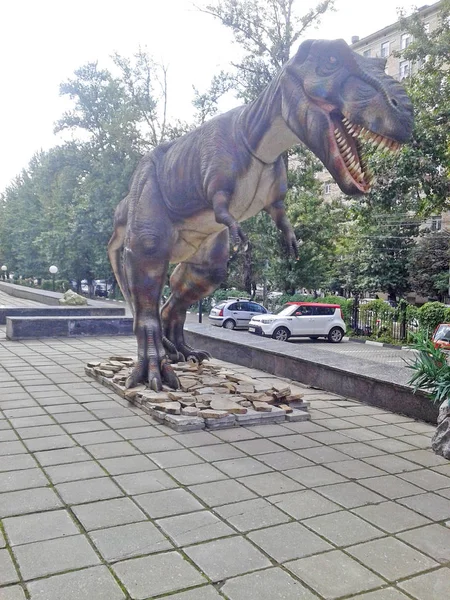 Tyrannosaurus Figure Tyrannosaurus Located Darwin Museum Moscow September 2017 — Stock Photo, Image