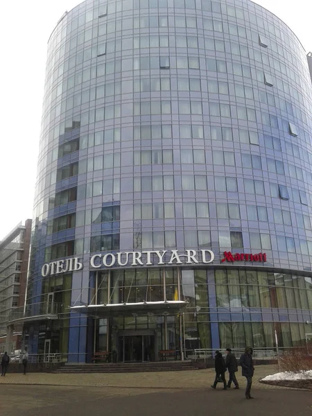 Отель Courtyard Marriott Март 2018 Стоковое Фото