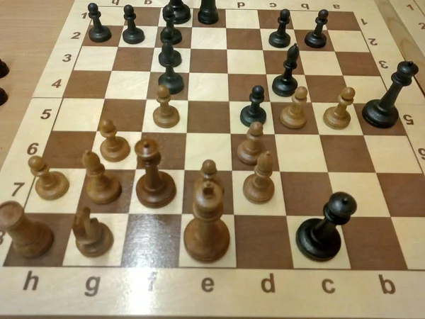 Black Surrendered Chess Game Victory White Pieces — 스톡 사진