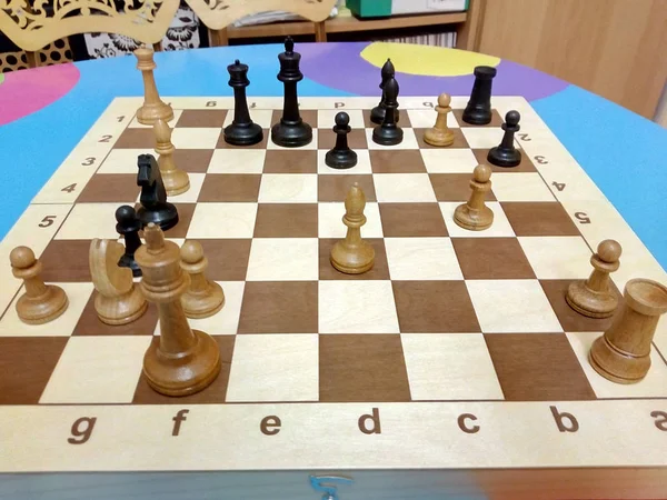 Black Surrendered Chess Game Victory White Pieces — 스톡 사진