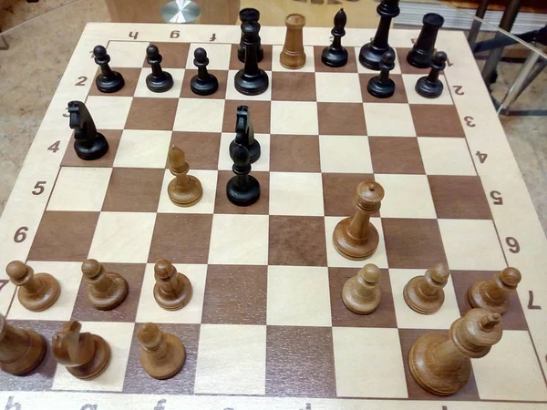 Black Surrendered Chess Game Victory White Pieces — 스톡 사진