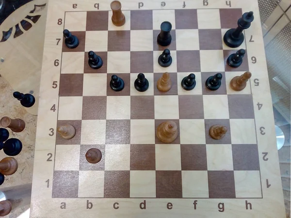 黑色投降 白棋游戏的胜利 — 图库照片