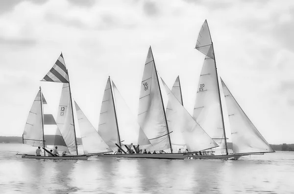 Log Canoe Race Soft — Stock Photo, Image