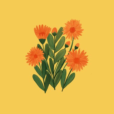 Sarı arka planda tıbbi takvim