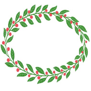 Yeşil yapraklar ve kırmızı böğürtlenler