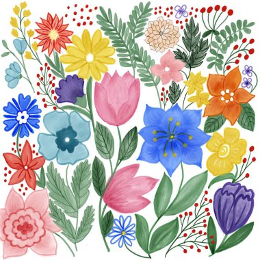 Parlak renklerin suluboya arkaplanı