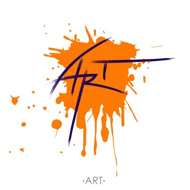 Yazılı kelime sanat stilize harfler, şablon