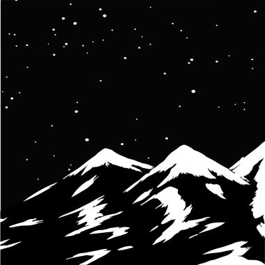 vektör soyut yatay, dağ