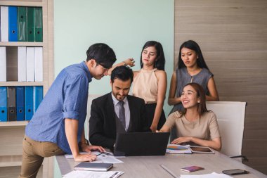 İş adamları iş toplantısı.