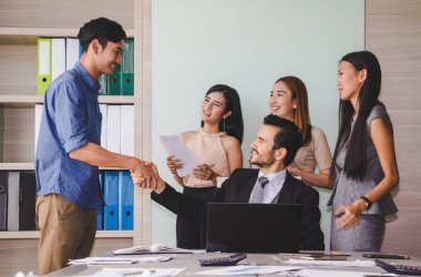 İş adamları iş toplantısı.