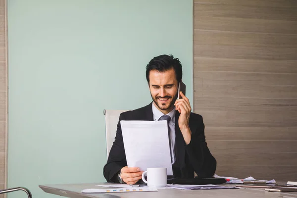 Reunião de negócios de empresários . — Fotografia de Stock