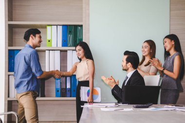 İş adamları iş toplantısı.