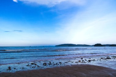 beach sand sea and island,sky