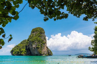 beach sand sea and island,sky