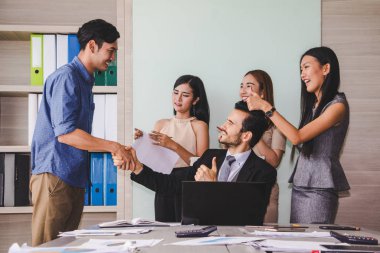 İş adamları iş toplantısı.