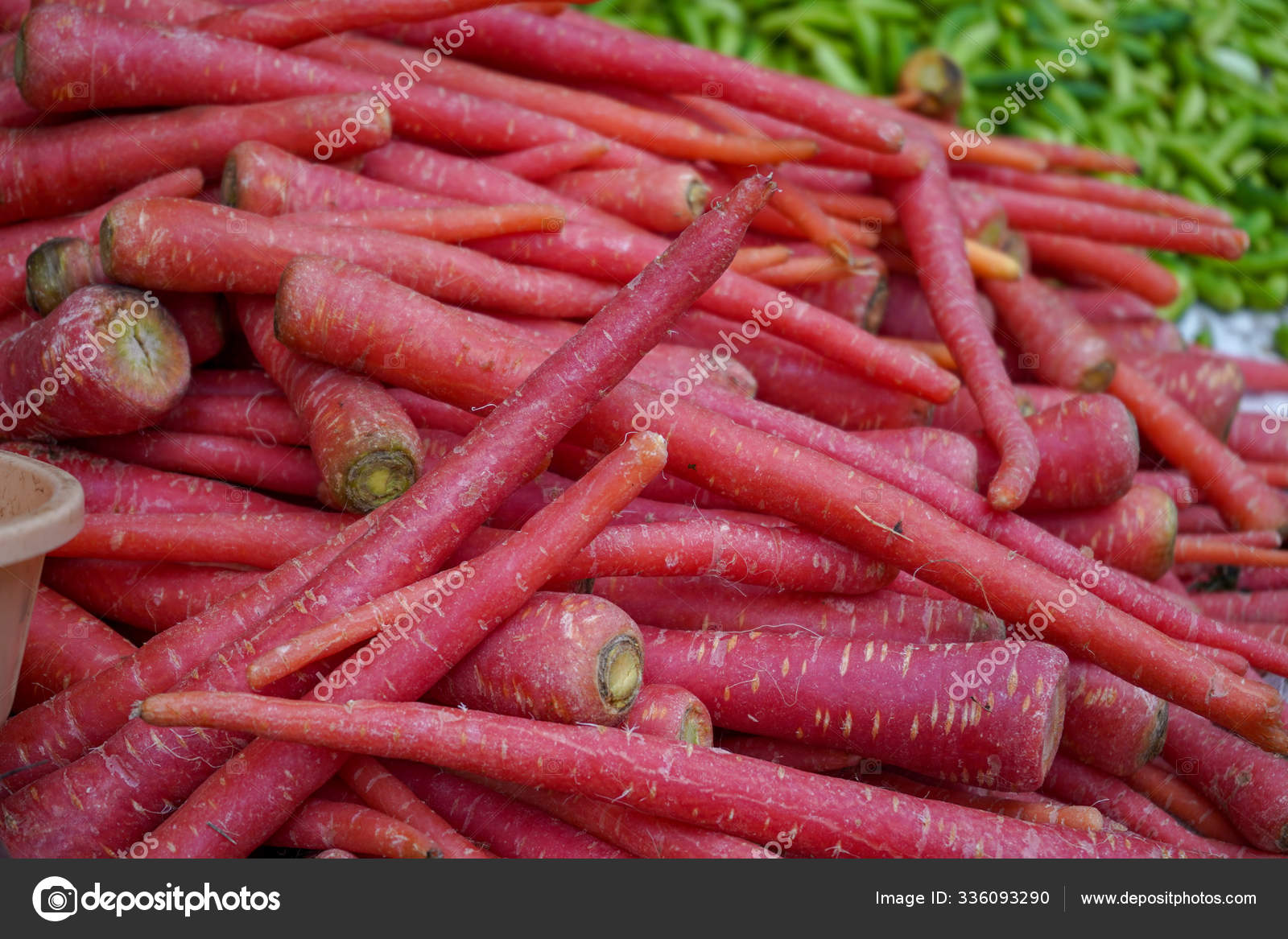 Organic Carrot Big Pile Fresh Carrots Farm Carrot Vegetable Market — 스톡