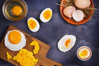 Yumurta pişirme farklı yolları: omlet, omlet, haşlanmış, ham ve haşlanmış