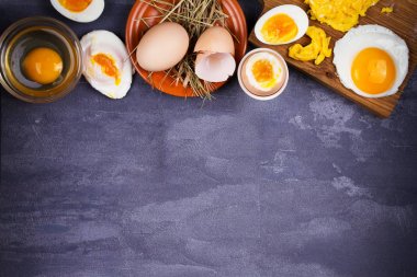 Yumurta pişirme farklı yolları: omlet, omlet, haşlanmış, ham ve haşlanmış