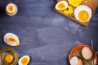 Yumurta pişirme farklı yolları: omlet, omlet, haşlanmış, ham ve haşlanmış