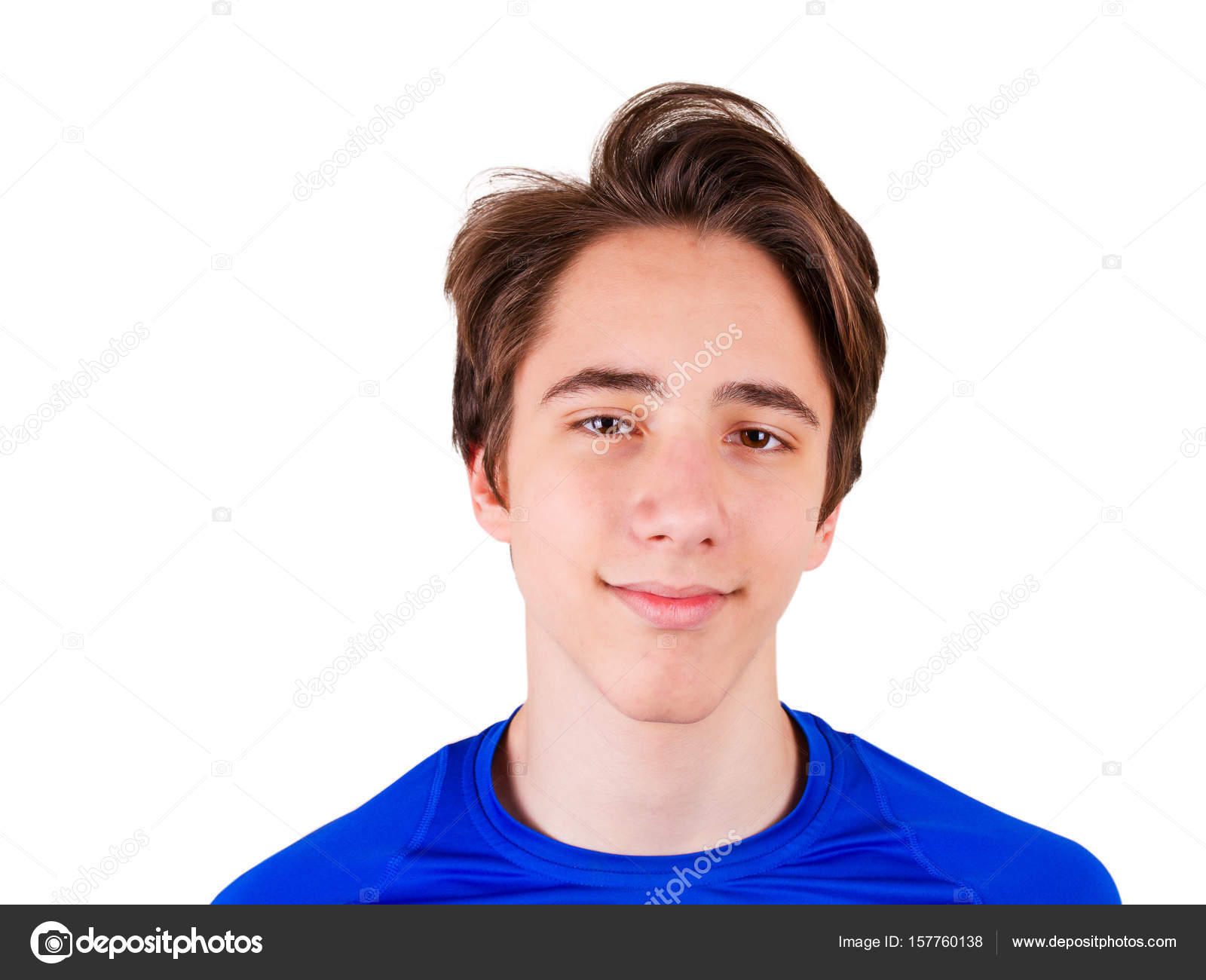 boy portrait teen Cucumber facial and mud bath spa