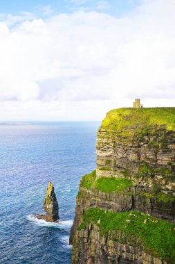 Moher Cliffs, Batı İrlanda Sahil, County Clare, yaban Atlantik Okyanusu