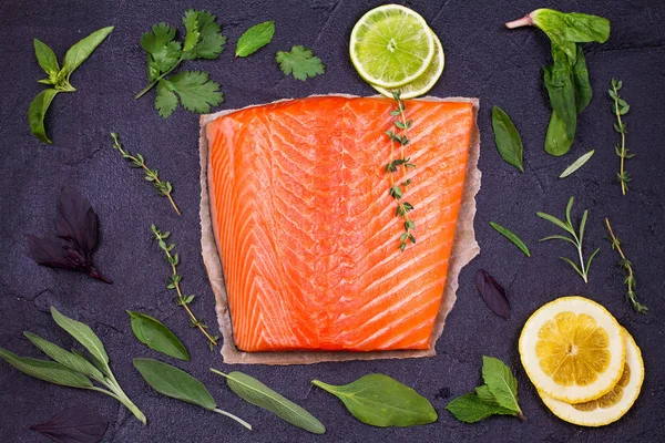 Salmon fish fillet — Stock Photo, Image
