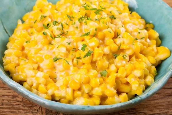 Creamed skillet corn — Stock Photo, Image